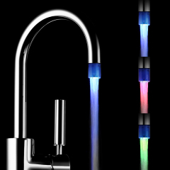 Fancy bathroom faucet led water tap