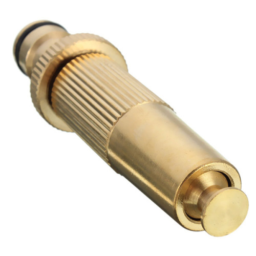 Brass quick fitting adjustable hose spray nozzle