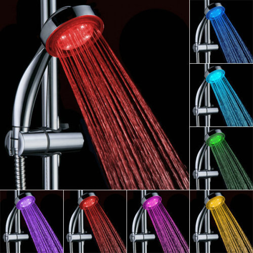 LED Shower Head Faucet Light 7 Colors Change