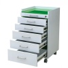 5Drawers Dental Cabinet Furniture Stainless Steel Medical Mobile Trolley