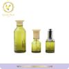 Eco-friendly Cosmetic Packaging Glass Vials With wooden printing Cap