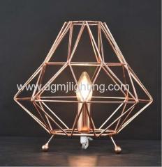 Bremen Geometric Table Lamp Copper