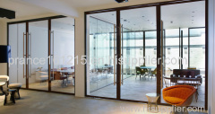 Soundproof artistic hotel corridor aluminum frame glass door