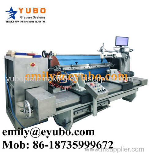 Proofing machine for pre-press printing test of chemical engraving of rotogravure cylinders