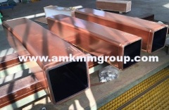 Copper mould tubes for continuous casting machine