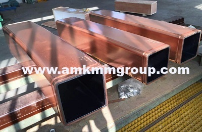 Copper mould tube for continuous casting machine