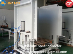 Full automatic heavy duty wooden plastic steel pallet stacker dispenser supply machine