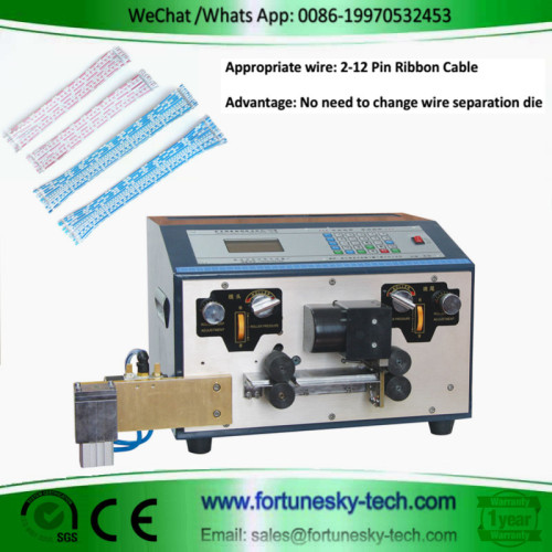 Automatic Flat Ribbon Cable Cut Split And Partially Strip Machine