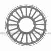 High efficiency motor rotor lamination