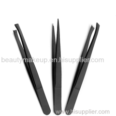 black fine point tweezers slant tip tweezer eyebrow tweezers best tweezers for eyebrows tweezerman tweezers