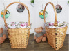 Handmade wicker picnic basket storage basket fruit basket