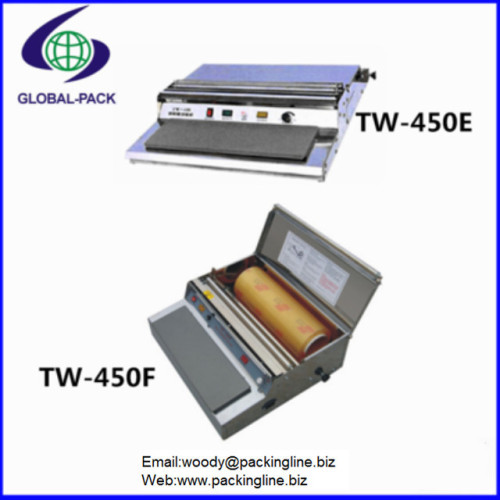 Small business tray cling film packing machine