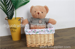 Handmade wicker laundry basket with lid large and small size