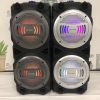 6 inch wireless speaker with bluetooth and cable microphone 2 speakers