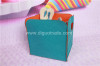 Fashion solid color durable felt folding portable storage box