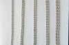 metallic bead curtain silver round chain metal bead