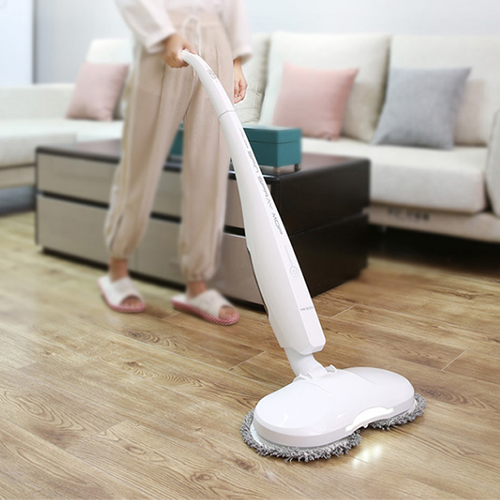 Wireless magic dust flat mop system and microfiber flat floor mop 
