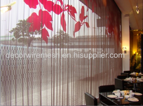 Steel drapery / Divider for room decoration