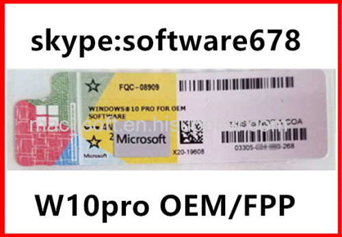 Sell Windows/Win 10 Pro USB Original Online Active Key COA Sticker Packing Box