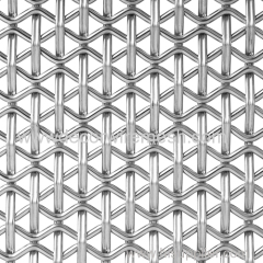 crimped woven mesh metal decorative material