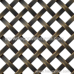 antique brass woven fabric furniture decor mesh