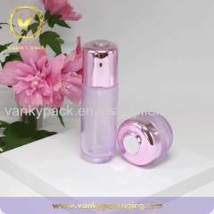 Transparent Colored Glass Bottle And Jar With UV Coated Cap Packaging