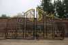 Beautiful customized iron driveway gate