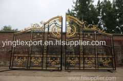 Beautiful customized iron driveway gate