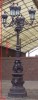 Nice five armed cast iron street lamp