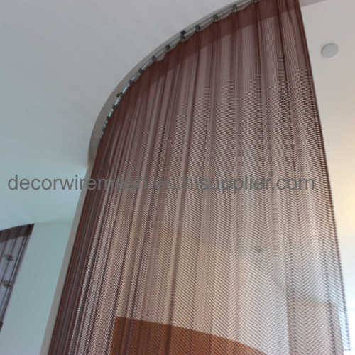 figured metal curtain screen  circle shape curtain 