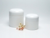 50&100ml milk glass cosmetic jars vintage opaque white glass face body cream containers eco friendly skin care packaging