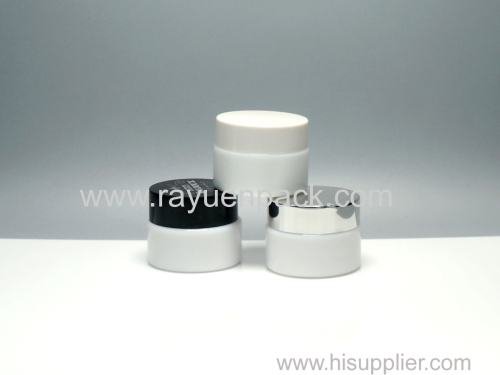 15ml milk glass cosmetic jars vintage opaque white glass face body cream containers eco friendly skin care packaging