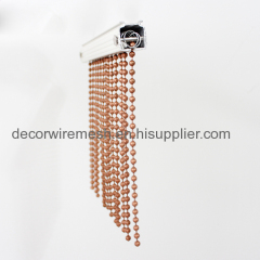 Vintage copper color metal hanging door beads curtain