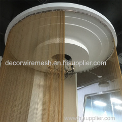 Decorative coil drapery curtain