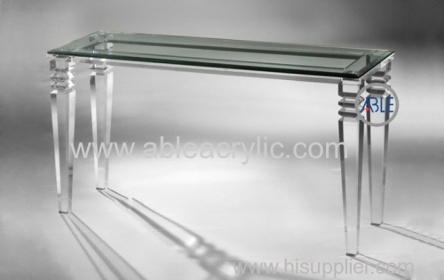 Custom Design Structure Crystal Clear Acrylic Desk Acrylic Furniture
