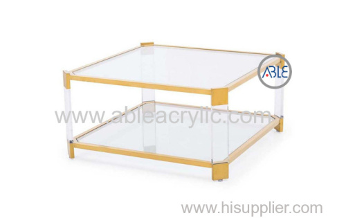 Custom Design Structure Acrylic Tea Table Acrylic Table for Home Use