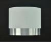 D250mm Metallic Silver PVC Banded Cylinder Shade