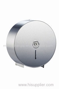 Silver 304 Stainless Steel Jumbo Toilet Roll Holder Wall Mounted Type For Public Places roll paper tissue dispenser