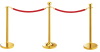 Rope Bollard Queue Stanchion with Cement or Cast Iron Base