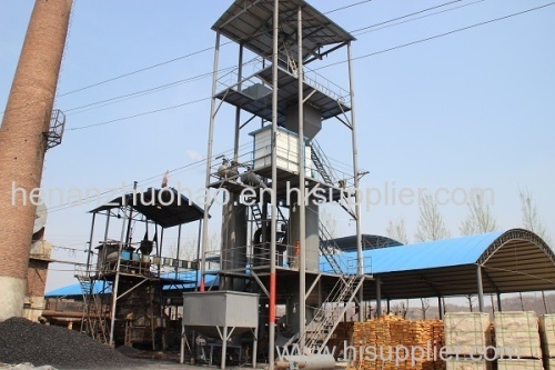 Double-stage coal gasifier Applying to Process Glazed Tile