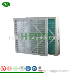 HVAC Primary Efficiency Cardboard Pleated Panel Pre Air Filter G3 G4 Filter