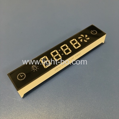 Customized blue / red / yellow 7 segment led display for kitchen hood control panel