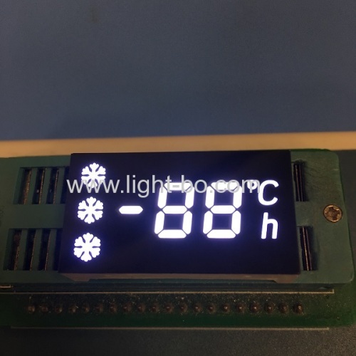 Customized ultra white 7 segment led display common anode for Refrigerator Controller