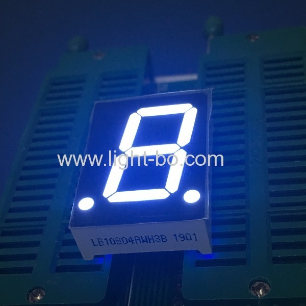 Ultra Briht White common anode 0.8 inch single digit 7 segment led display for Instrument Panel