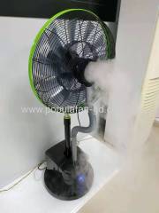 EC Misting Fan With Brushless Permanent Magnet EC motor Wifi Bluetooth Radio Frequency Remote Misting Pedestal Fan