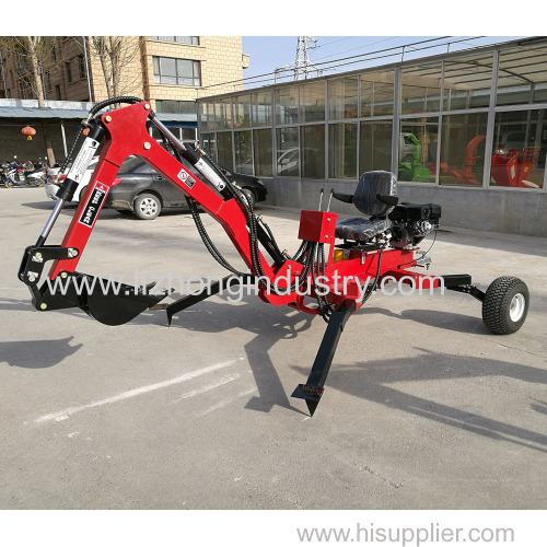 9hp towable mini backhoe;Pull Behind Backhoe;Portable Excavator