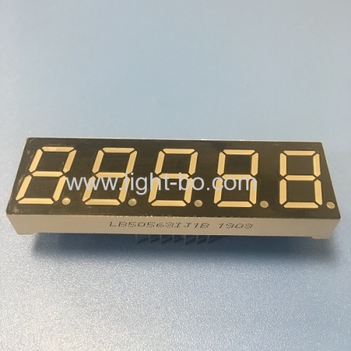 Super green 0.56  5 Digit 7 Segment LED Display Common anode for temperature controller