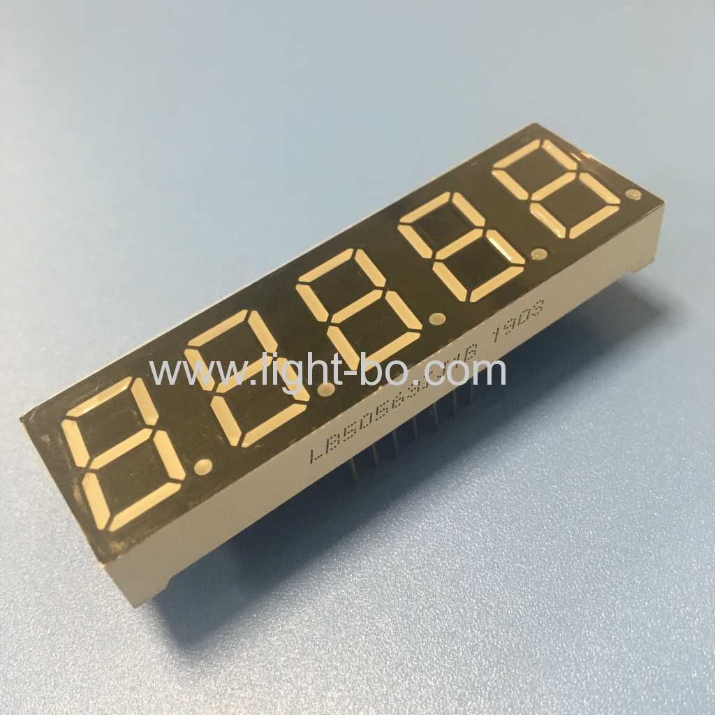 Super green 0.56" 5 Digit 7 Segment LED Display Common anode for temperature controller