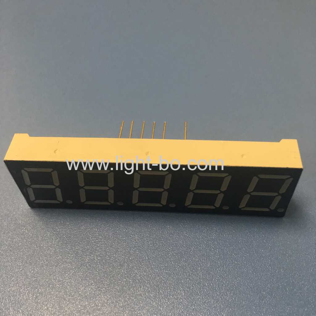 Super green 0.56" 5 Digit 7 Segment LED Display Common anode for temperature controller