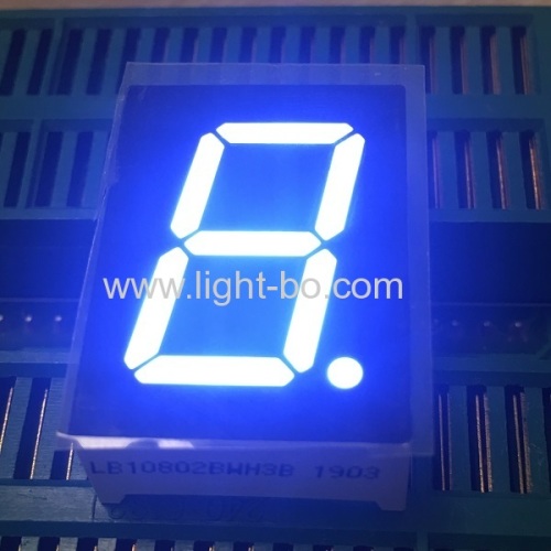 Ultra white 0.8inch 7 Segment led display common anode with White segments